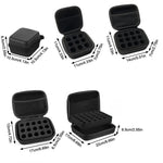 boîte rangement flacons insuline noir texture maille moderne fermeture glissière 30 emplacements
