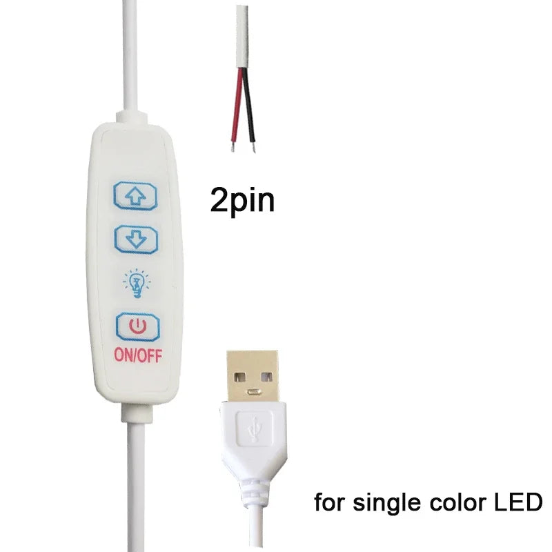 interrupteur led blanc moderne adhésif télécommande câble usb 5v cct adjustable lumière led