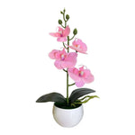 plantes artificielles fleurs feuilles moderne blanc rose violet jaune bleu pot décoration intérieureextérieur
