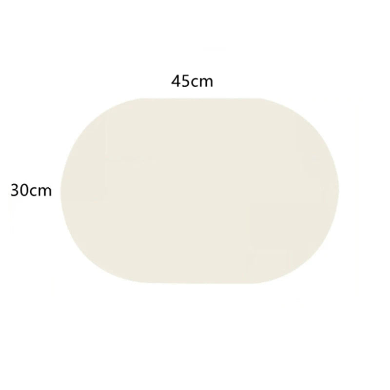 tapis table moderne marron beige bleu clair noir imperméable résistant l'huile uni sans fixation