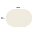 tapis table moderne marron beige bleu clair noir imperméable résistant l'huile uni sans fixation