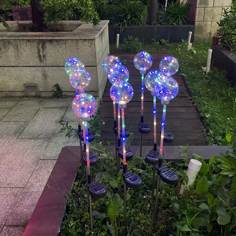 lumière solaire transparente colorées moderne autoinstallation étanche jardin décorationextérieur led ip65