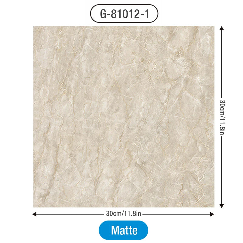 autocollants sol marbre blanc gris moderne adhésifs pvc 30x30cm pack 12 pièces