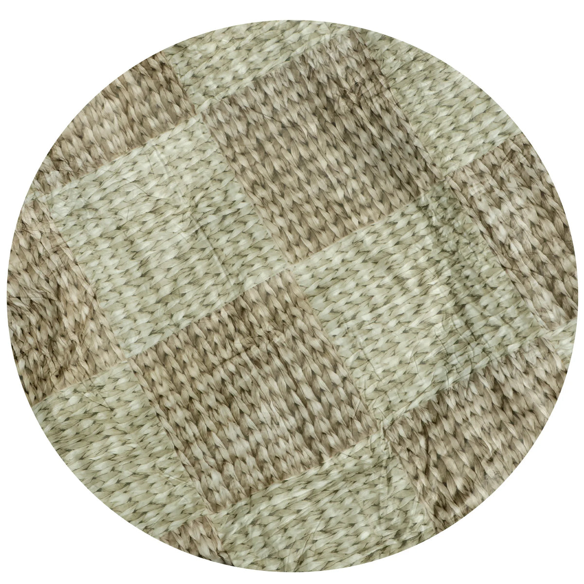 nappe ronde imperméable carreaux gris blancs moderne cuisine maison extérieure