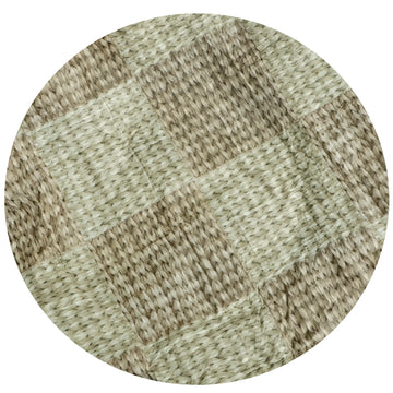 nappe ronde imperméable carreaux gris blancs moderne cuisine maison extérieure