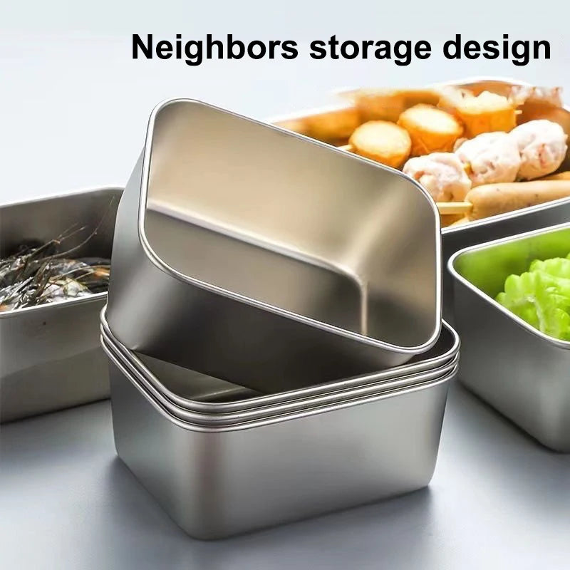 boîtes repas argentées modernes couvercle plastique transparent cuisine organisation alimentaire
