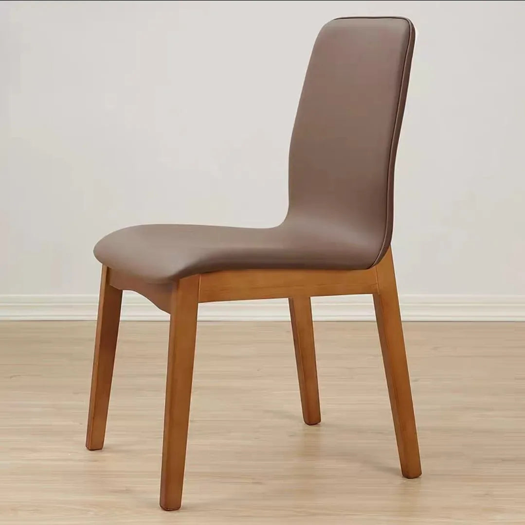 chaises salle manger moderne bois PU gris clair vert menthe rouge brique blanc minimaliste