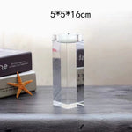 bougeoirs moderne transparents rectangulaires adhésifs chandelles bâtons décoration intérieure mariage 10cm 12cm 14cm 16cm