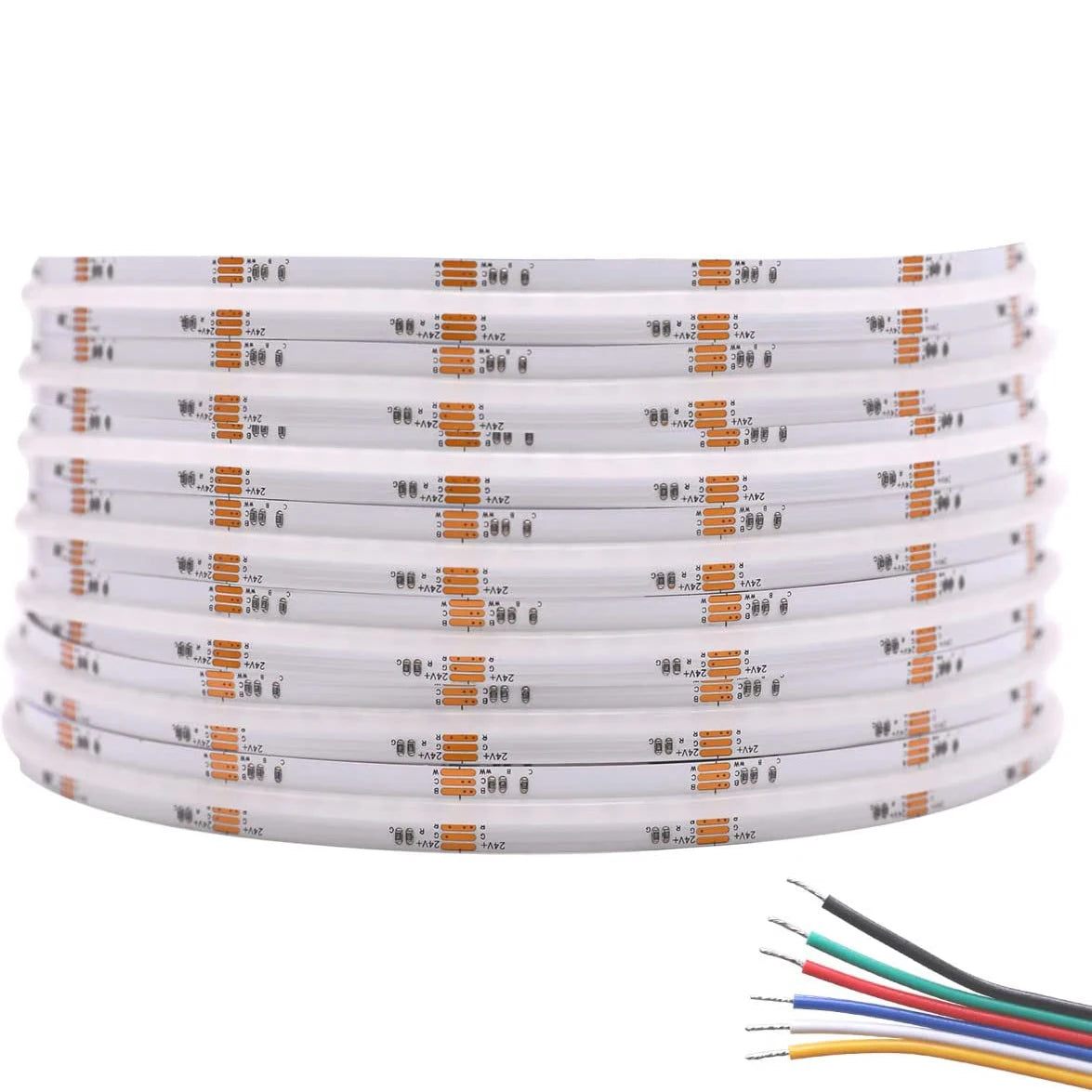 ruban led flexible rgb cct 840 leds 5m blanc bleu rouge vert moderne