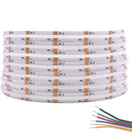 ruban led flexible rgb cct 840 leds 5m blanc bleu rouge vert moderne