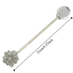 accessoires fenêtres clips magnétiques fleurs décoratives tissu motifs géométriques doré classique élégant 21cm