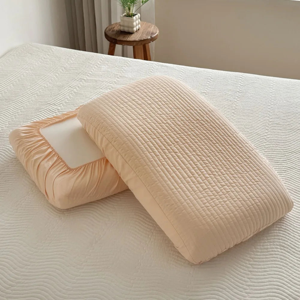 housse coussin coton polyester rayures vertes moderne fixée 30x50cm 40x60cm 42x70cm