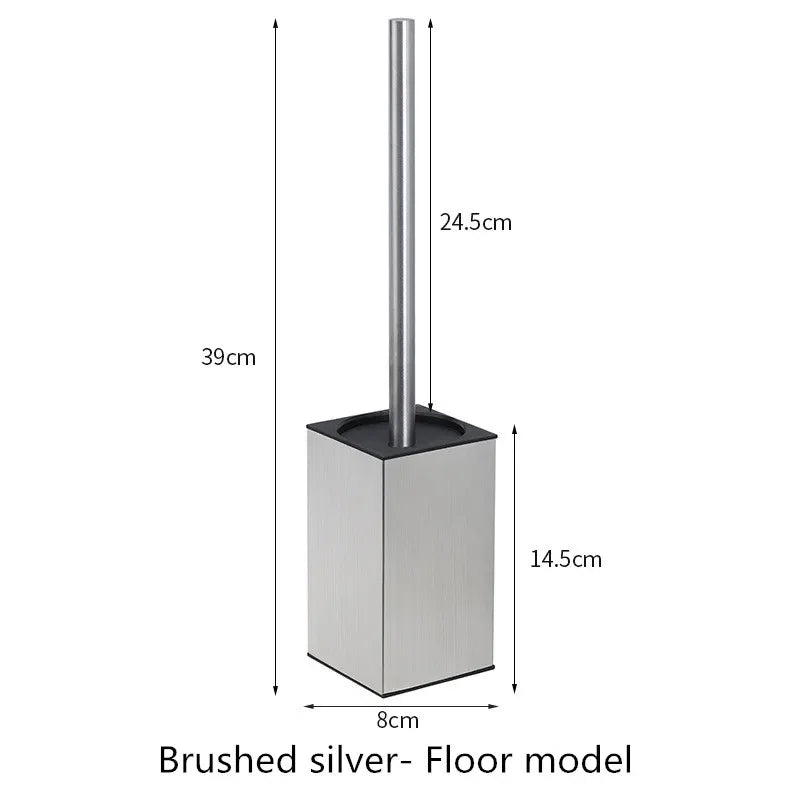 brosse wc moderne or noir argent acier inoxydable porte brosses toilette fixation murale poignée