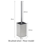 brosse wc moderne or noir argent acier inoxydable porte brosses toilette fixation murale poignée