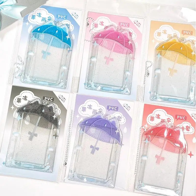 porte cartes transparent kawaii motifs animés couleurs vives chaines mignon personnages variés