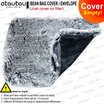 housse canapé lit carré peluche grise moderne anti dérapante imperméable