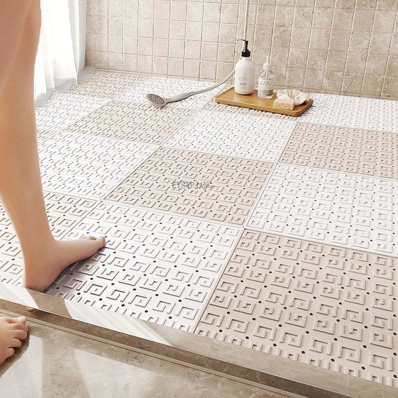 Set de 4 tapis antidérapants modernes en TPE