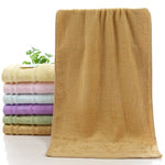 serviettes bain bambou motif feuilles violet jaune rose vert bleu marron opaques classiques 70x140cm
