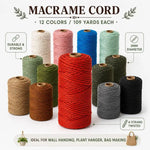 corde macramé coton colorée blanc rose bleu rouge vert marron gris noir