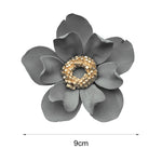 décoration murale fleurs artificielles céramique blanc gris moderne réaliste adhésif