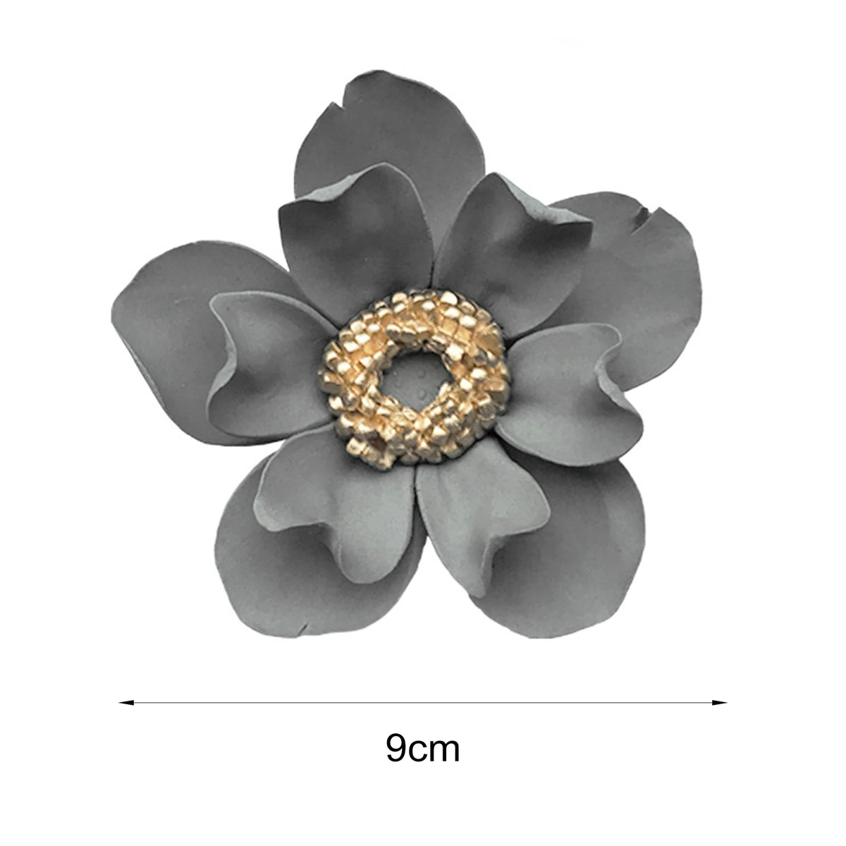 décoration murale fleurs artificielles céramique blanc gris moderne réaliste adhésif