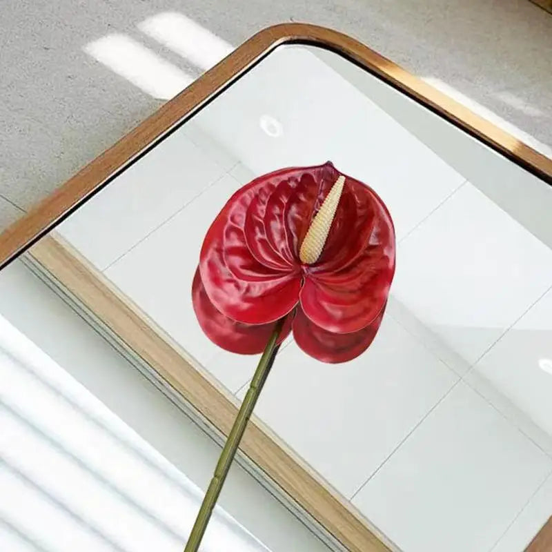 décoration intérieure fleurs artificielles rose verte feuilles modernes minimalistes chambre fête