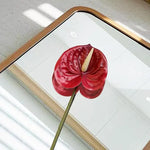 décoration intérieure fleurs artificielles rose verte feuilles modernes minimalistes chambre fête
