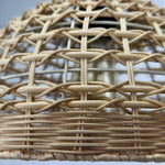 lampe suspendue moderne rotin naturel beige ampoule filament motifs géométriques rustique cordelette facile