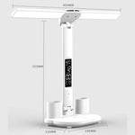 lampe led rechargeable affichage numerique port usb blanc moderne