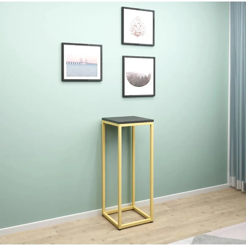 tabouret moderne métal noir assemblage facile pieds ronds antiderapantsintérieur extérieur multifonctionnel