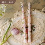bougies parfumées aromathérapie cire soja fleurs classiques romantiques variées couleurs blanc rose bleu violet