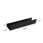 étagère murale moderne gris foncé laquée alliage aluminium flacons lotion salle bain