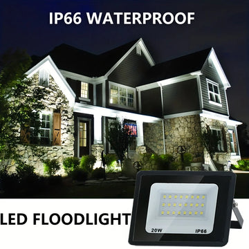 projecteur led extérieur aluminium noir étanche ip66 jardin mur éclairage puissant haute luminosité