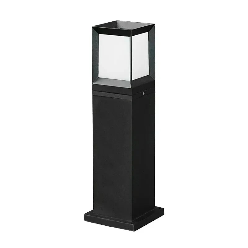 lampe moderne minimaliste extérieure led étanche noir gris ip65 waterproof