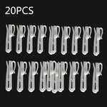 anneaux rideau blancs clips fixation 7cm 8.5cm accessoires rideau visibles modernes fonctionnels