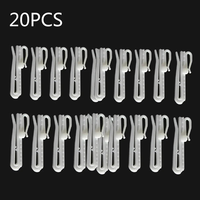 anneaux rideau blancs clips fixation 7cm 8.5cm accessoires rideau visibles modernes fonctionnels