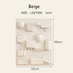 panneau rangement mural clips couleur beige vert blanc rouge noir moderne salon