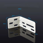 rideau électrique moderne support mural blanc vis fixations 48mm 35mm plat fonctionnel