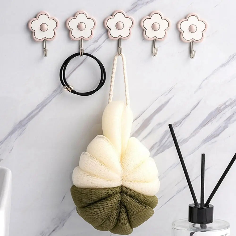 porte clés adhésifs modernes porte accessoires décoratifs fleurs colorées minimalistes