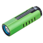lampe torche bleu moderne résistante choc lumiere intense charge magnétique auto défense camping