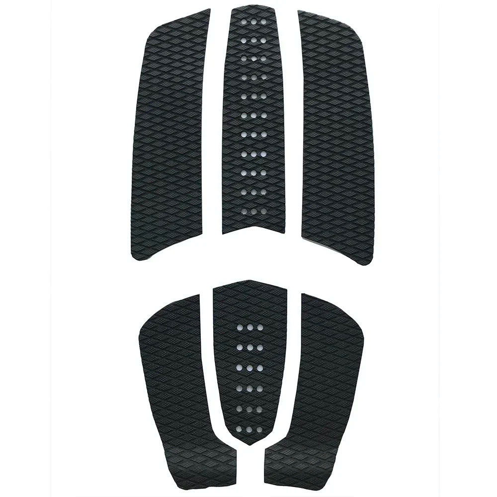 tapis traction surf planche noir blanc adhésif nid d'abeille points sportifs six pièces haute