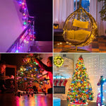 guirlande led noel 1000 diodes multicolor blanc chaud ip65 moderne adaptateur eu us