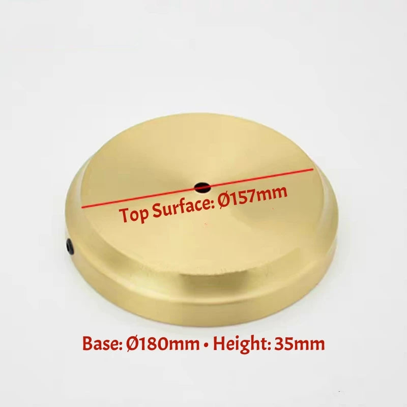 base lampe cuivre doré moderne lisse brillant 100mm 222mm 30mm 40mm