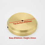 base lampe cuivre doré moderne lisse brillant 100mm 222mm 30mm 40mm