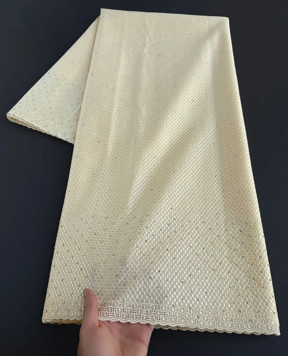 serviette coton dentelle rayures fines bleu clair blanc beige marron classique haute qualité écologique