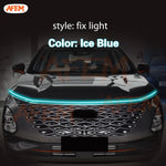 feux jour led voiture moderne blanc noir transparent technologie ligne lumineuse continue