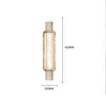 lampe murale moderne dorée transparente éclairage chambre salon led autonome flux lumineux élevé