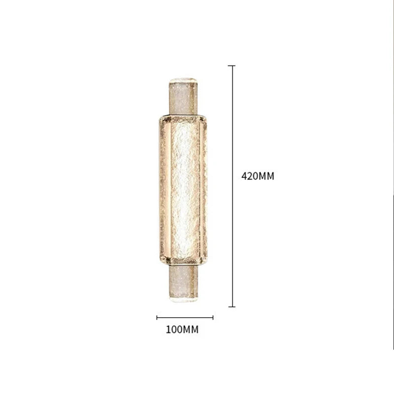 lampe murale moderne dorée transparente éclairage chambre salon led autonome flux lumineux élevé