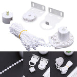 rideau blanc moderne kit clips rouleau guide decoration chambre salon