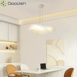 lampe suspendue moderne blanc texture tissu opaque salon chambrehôtel